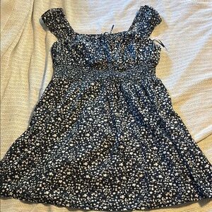 Old Navy Navy and White Floral Dress